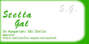 stella gal business card